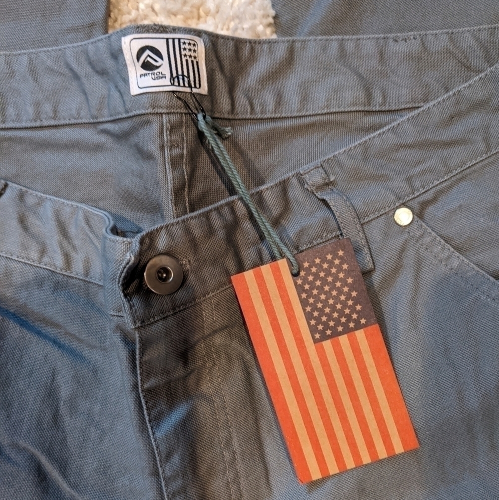 NWT Patrol USA .32 Chore Pants Gray 34x34 Handmade in the USA - Picture 4 of 7